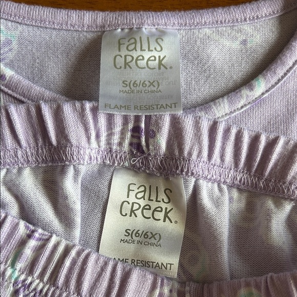 Falls Creek Kids Pajama Set - Lavender and Cream - Picture 11 of 11